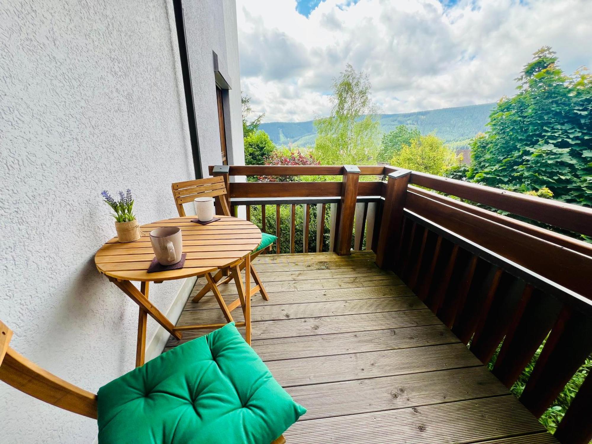 Panoramablick Mit Privatparkplatz, 2 Balkone Und 1,5 Baeder Lägenhet Titisee-Neustadt Exteriör bild